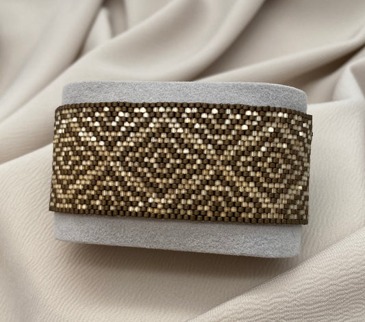 Miyuki Morocco Bronze Satin Bracelet Pattern (PDF file)