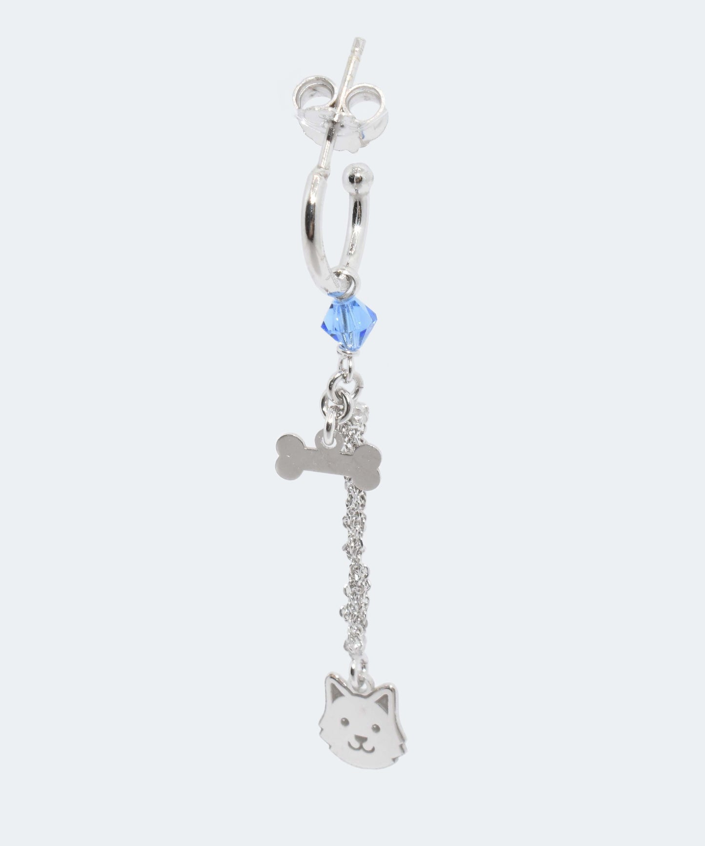 Single Earring “Dog & Bone” - 3 colors