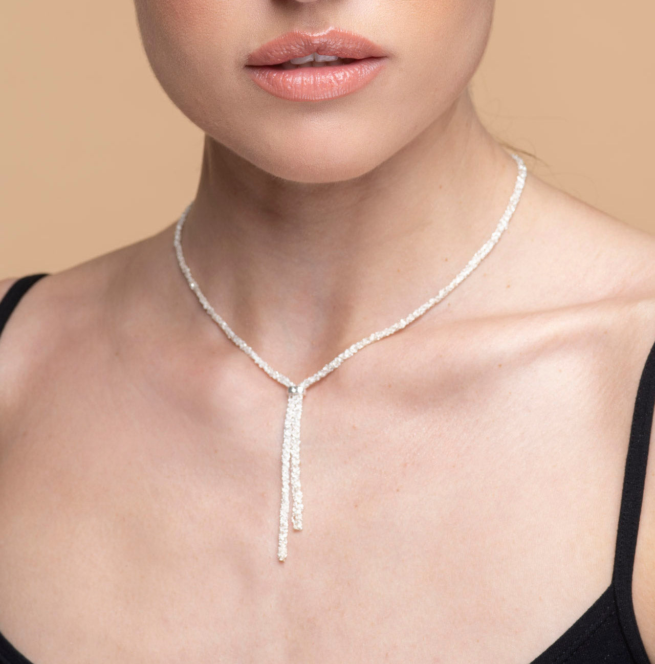 Sterling Silver Handcrafted Necklace For Brides Made by Italian Artisans